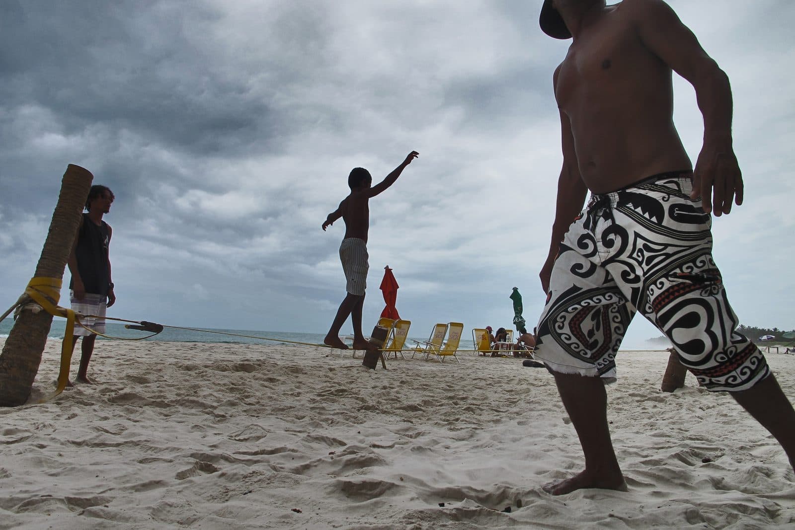Infância na praia